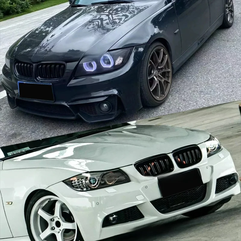 

Глянцевая черная решетка радиатора (ноздри) для BMW 3 серии E90 E91 LCI 2009-2012, одинарная, передняя, для бампера