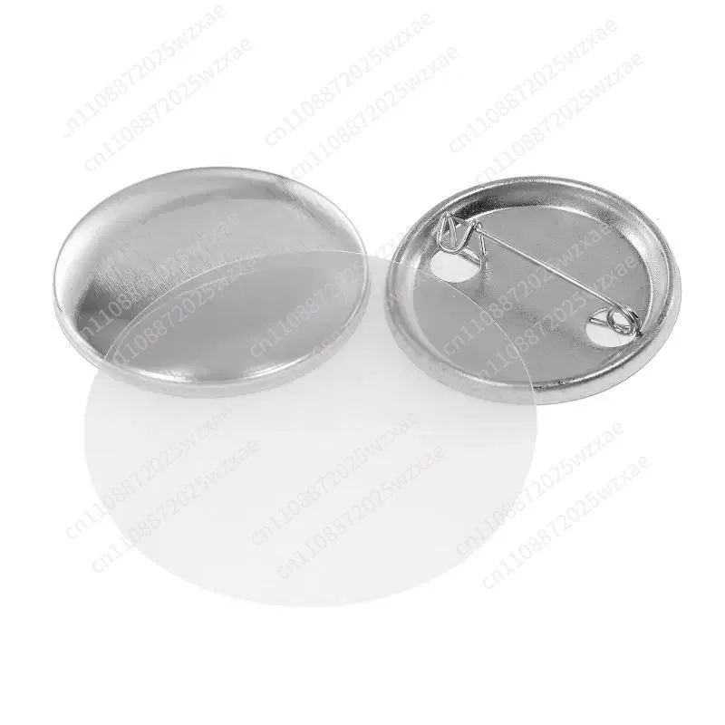 58MM tinplate badge machine consumables bar bottom pin safety needle, iron bottom plastic badge