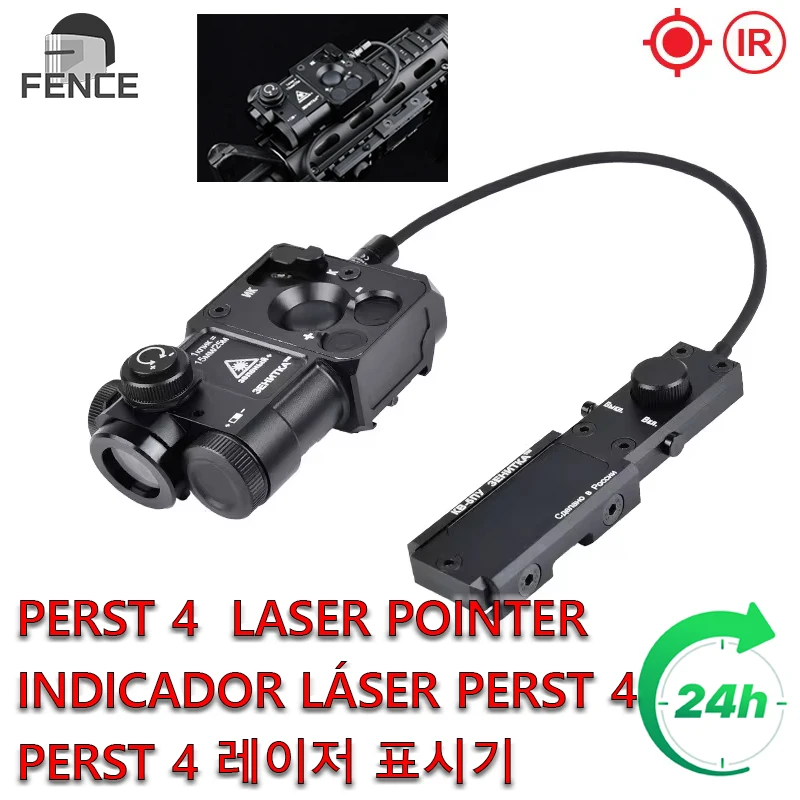 

WADSN Perst 4 Tactical Red Green Blue IR Aiming infrared Powerful Laser pointer PEQ15 LA 5C DBAL A2 Airsoft Weapons AK74