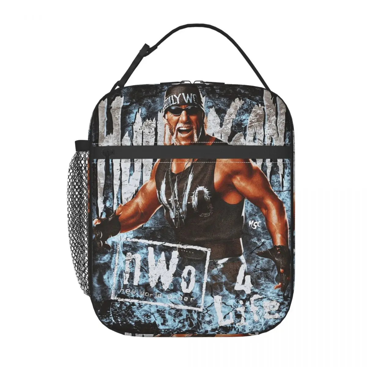 Wrestler NWo New World Order The Third Man Insulated Lunch Bag for Women Kids Portable Food Boxes Thermal Lunch Box Tote