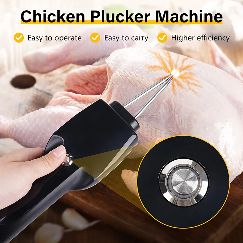 Portable Handheld Electric Poultry Feather Plucker Chicken Hair Removal Machine Defeatherer For Chicken Duck And Goose