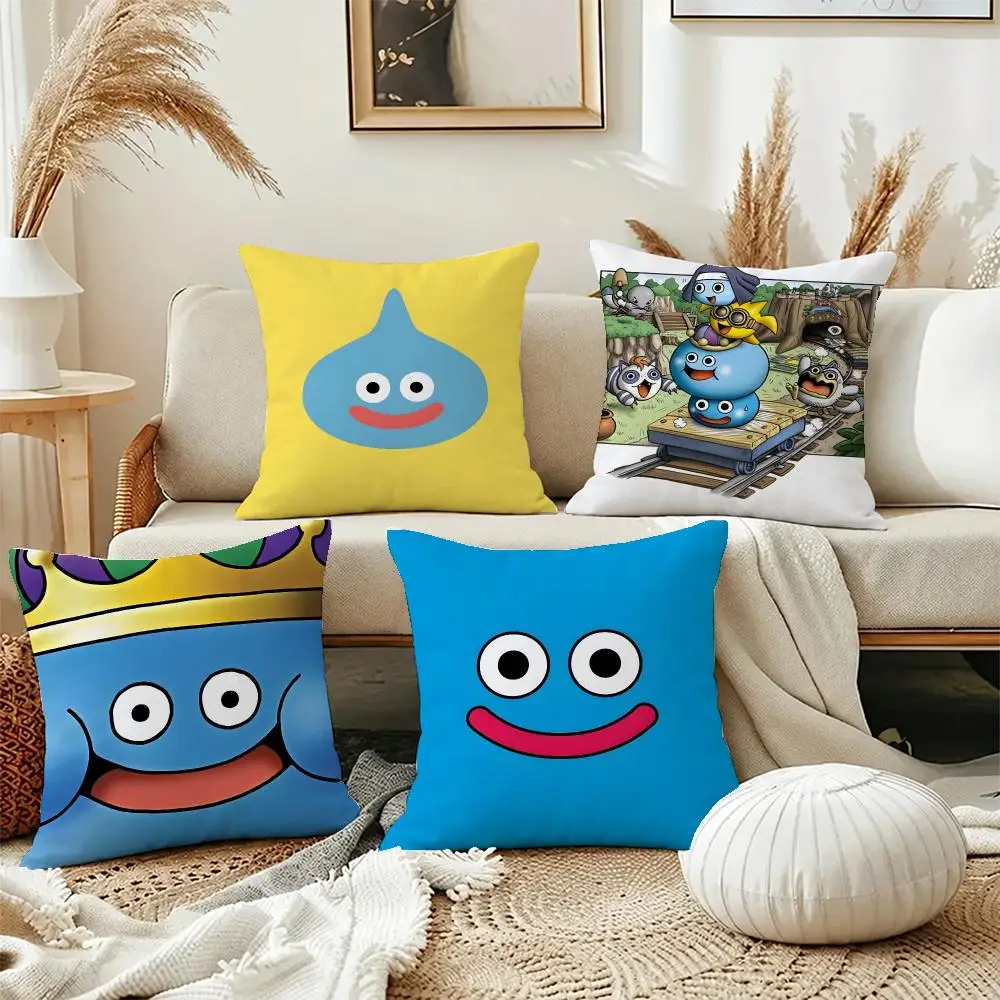 Pro Game Rocket Slime Cushion Cover Short Plush Pillowcase, Washable Wrinkle Resistant Cover for Bedroom Gift