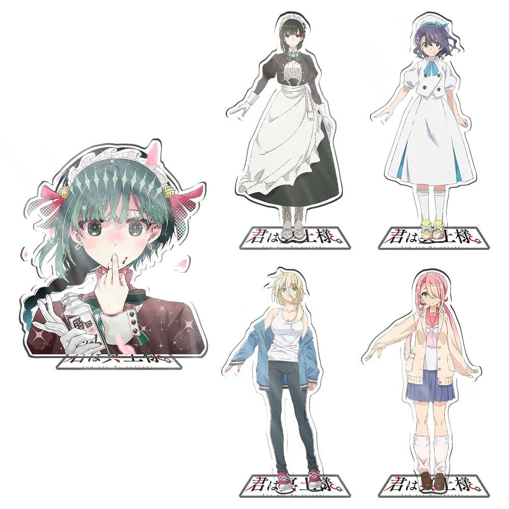 Anime Kimi Wa Meido Sama Acrylic Stand Character Kumagai Shunki Reina Ueda Cosplay Acrylic Stand Model Plate Desk Decor Standing