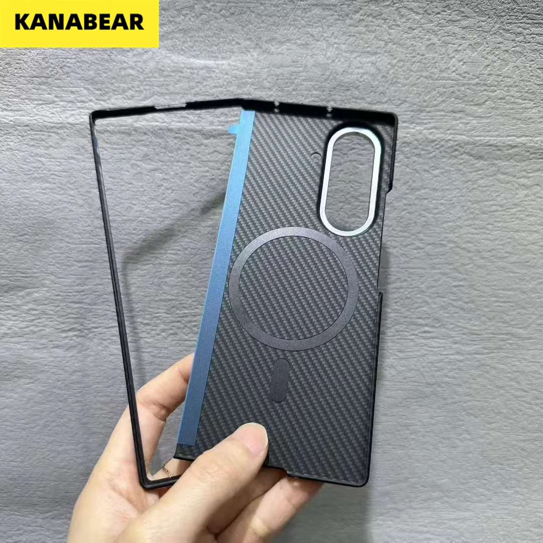 

For Magsafe Magnetic Case for Samsung Galaxy Z Fold 7 5G Aramid Carbon Fiber Ultra Thin Cover for Galaxy Z Fold 7 Case
