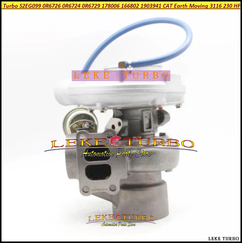 Turbo S2EG099 0R6726 0R6724 178006 0R6729 166802 1903941 478071 171531 1030655 178006 For CAT Earth Moving 3116 230 HP
