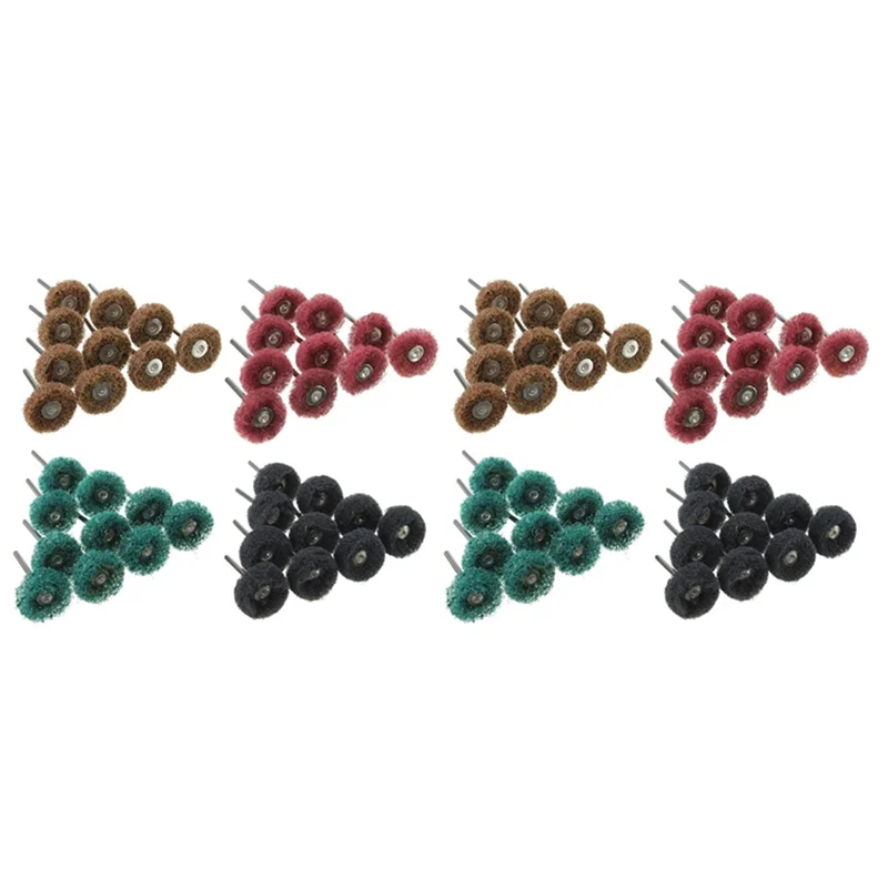 

A58Z Abrasive Buffing Wheels, Buffing Polishing Wheel Set 80/150/240/300 Grit For Dremel Rotary Tool(80Pcs)