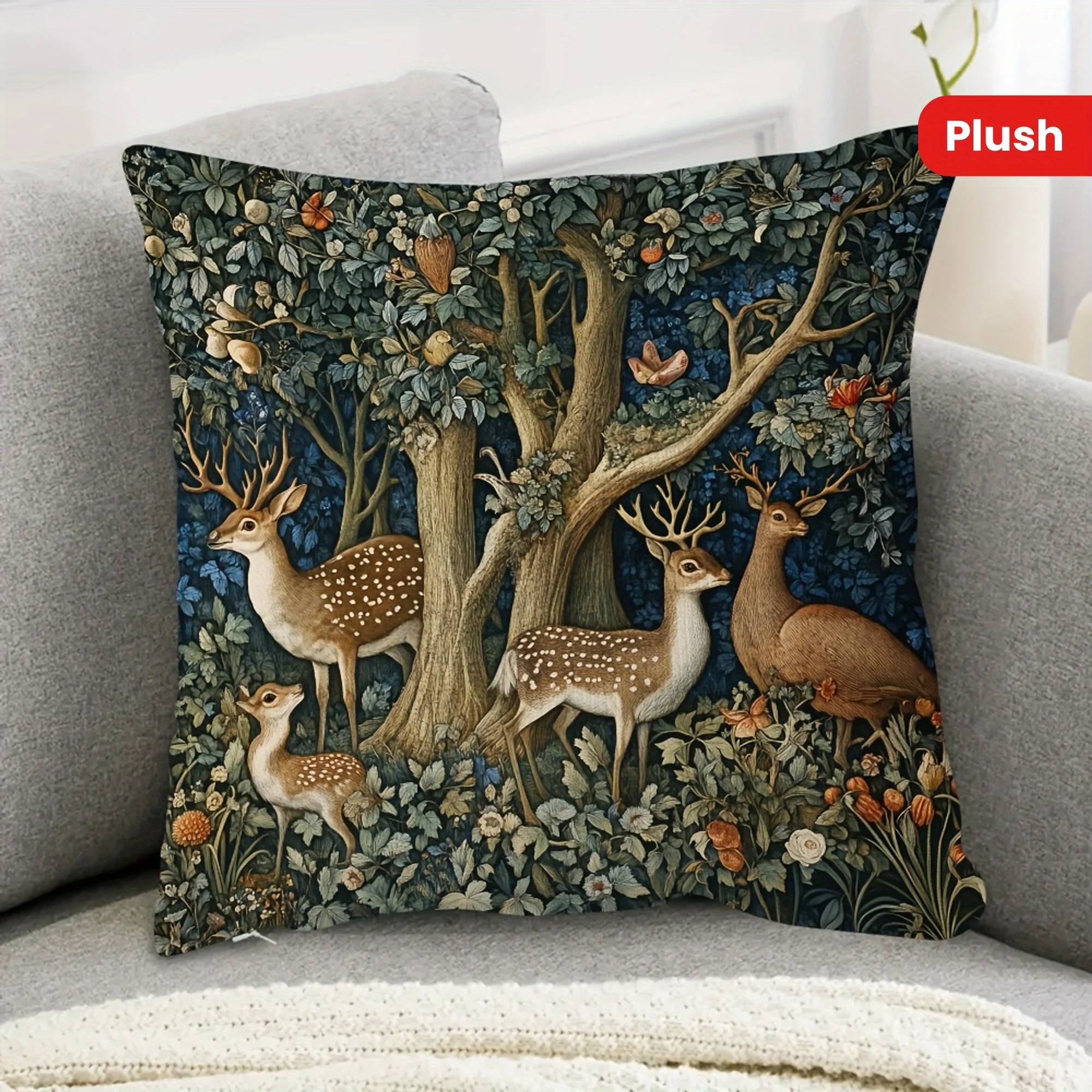 

One William Morris forest pillowcase, suitable for sofa, living room and bedroom decoration (without filling material)