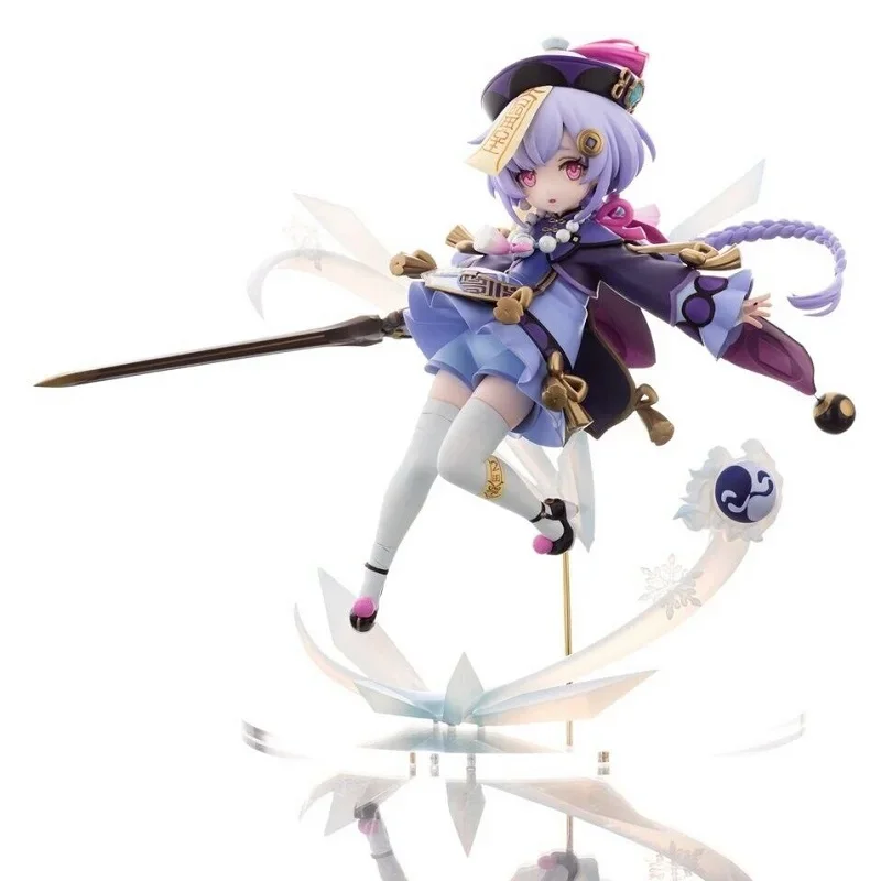 22cm Genshin Impact QiQi 77 Anime Figure Action Figure Bubulu Young Girl Little Zombie Figurine Collection Model Doll Toys Gifts