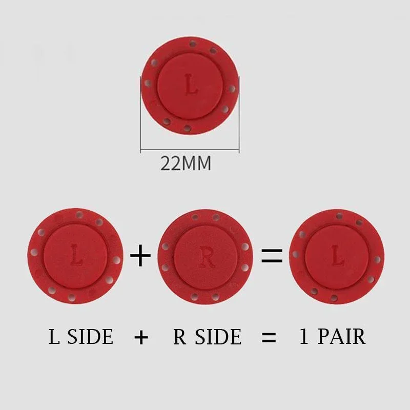1/5 par niewidoczne magnetyczne zatrzaski ubrania okrągłe magnetyczne ukryte guziki płaszcz kardigan przycisk zatrzaskowy akcesoria