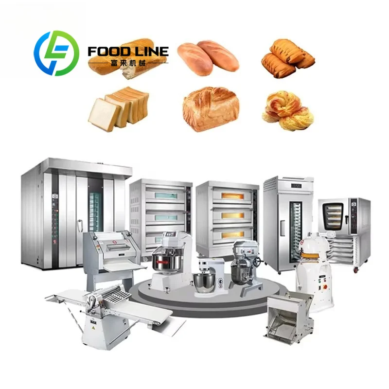 Industrial Bread Making Machine Full Set Double Layer Insulation Oven System Design Bakery Chain Production Ready To Ship