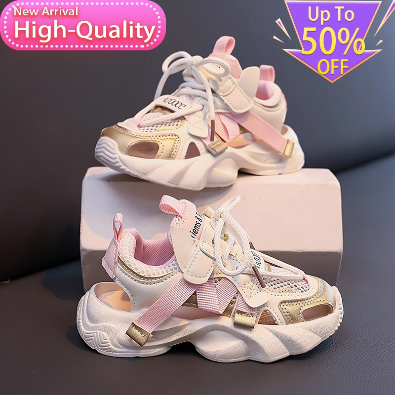 Spring Hot Selling Mesh Breathable Childrens Sports Shoes Lightweight Shock-absorbing Sports Shoes Campus Soft Casual Shoes view 6