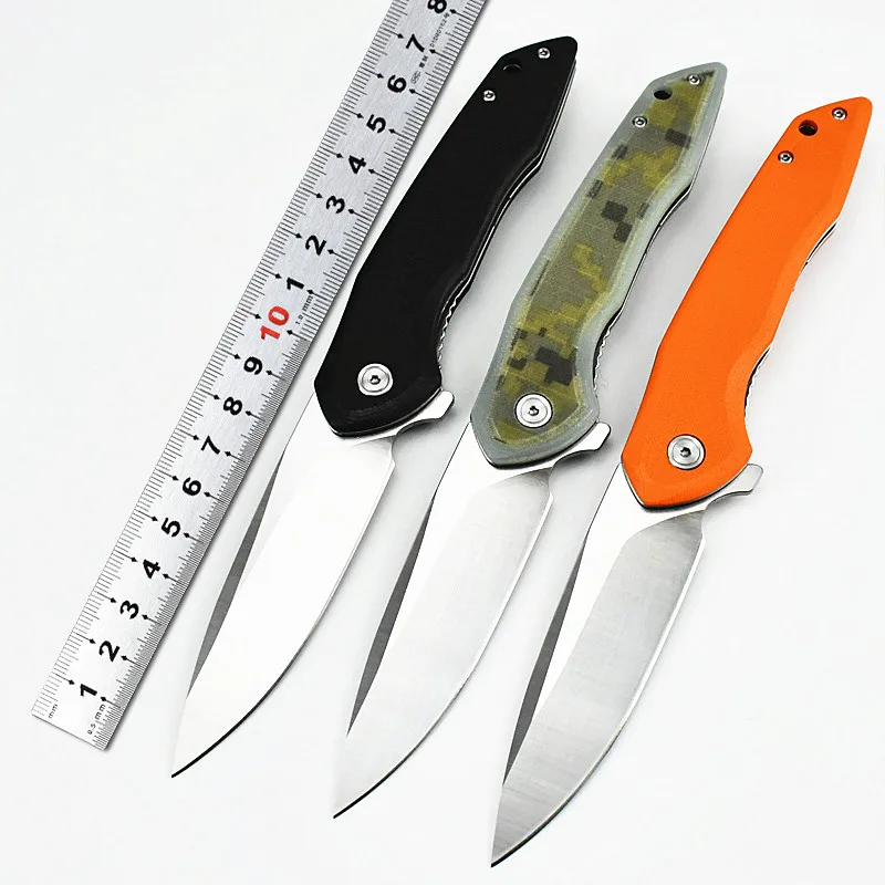 Kesiwo MN01 Quality D2 Blade G10 Handle Bearing Flipper Open Outdoor Camping Tactical Survival Hunting EDC Pocket Folding Knife