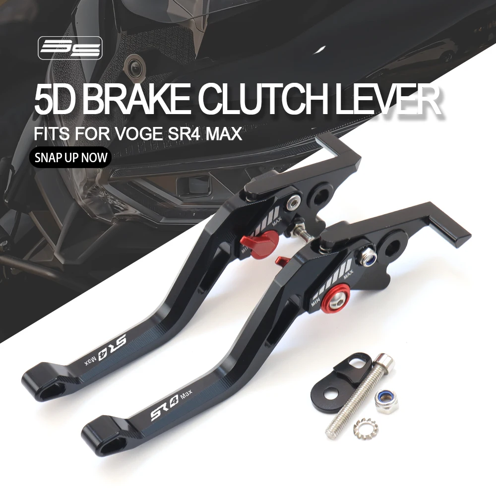 Fit For VOGE SR4 MAX SR4MAX 2024 5D Short Adjustable Handle Brake Clutch Levers Aluminum Alloy