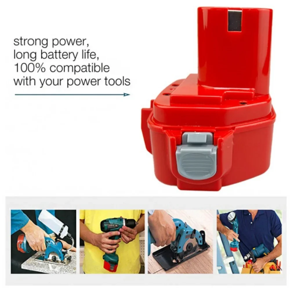 NI-MH 12V 4800MAH สําหรับเครื่องมือไฟฟ้า Makita แบตเตอรี่ไร้สาย 1222 1220 PA12 1220 1222 1233S 1235 1235A 6271D