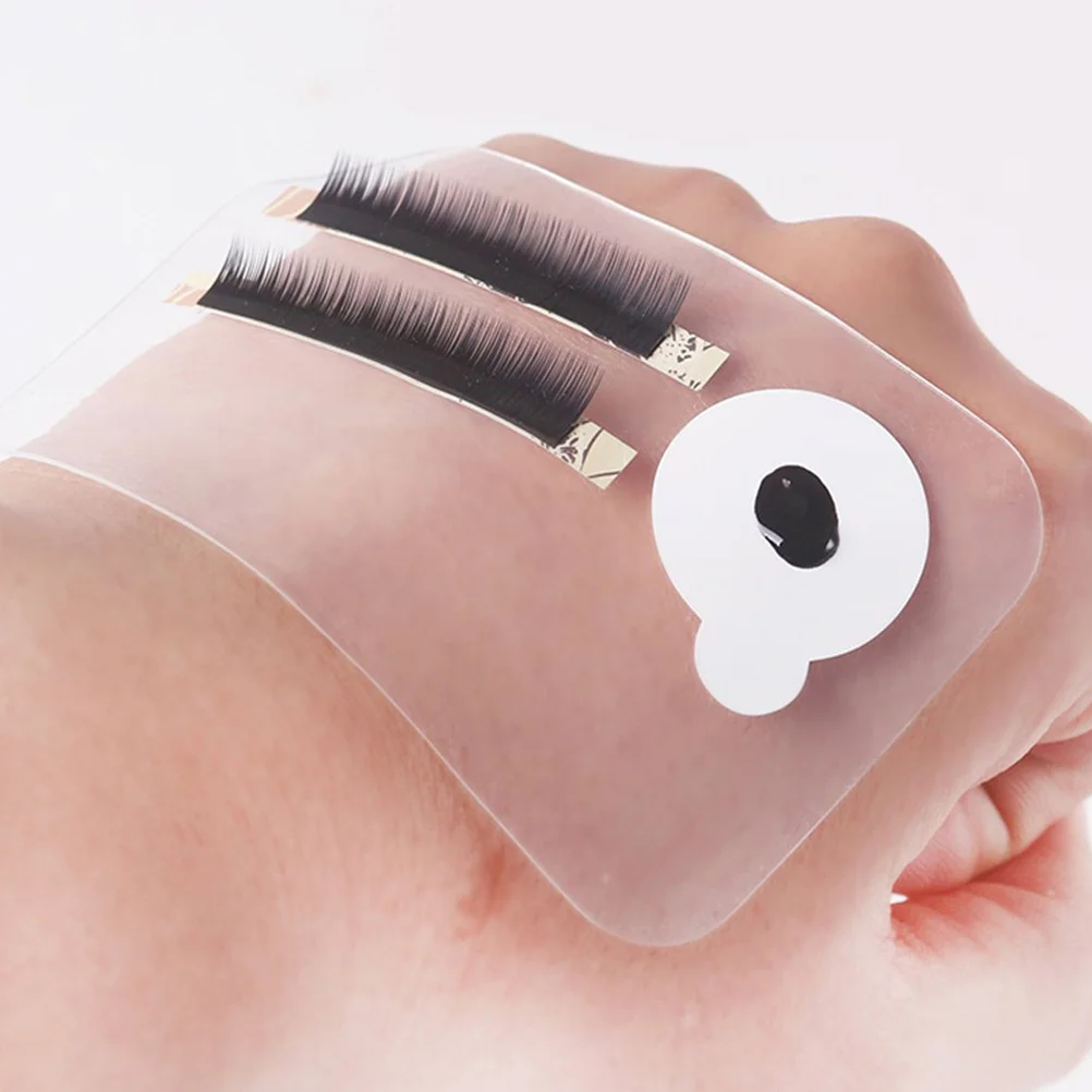 

4pcs Silicone Eyelash Pads Lash Extension Tool Anti-Static Durable Soft For Salon Home Use Comfortable Makeup Prop White Pink