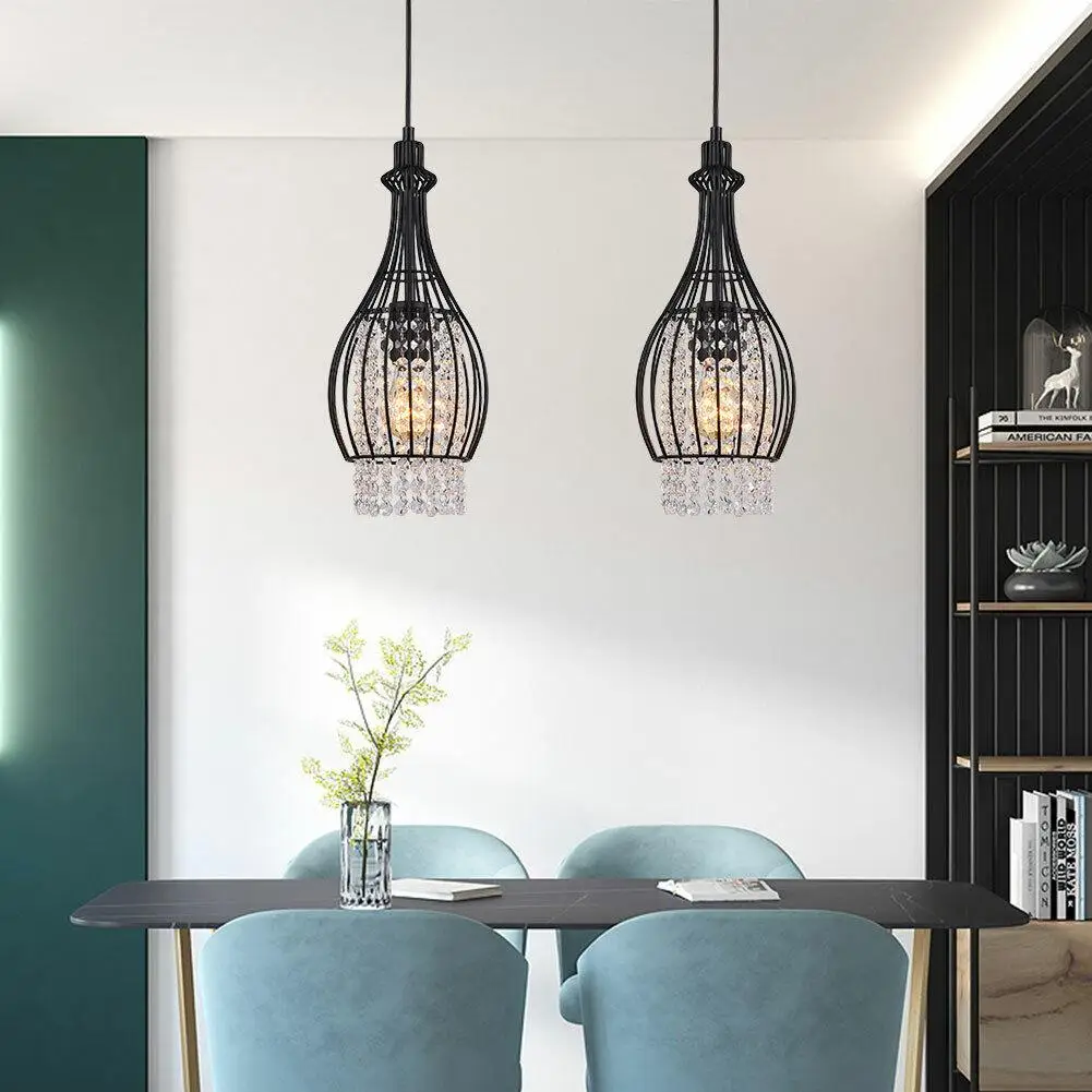 

2 pcs Industrial Pendant Lamp Chandelier Ceiling Light Hanging Farmhouse Lamp Restaurant Kitchen Dinning Table Home Decor