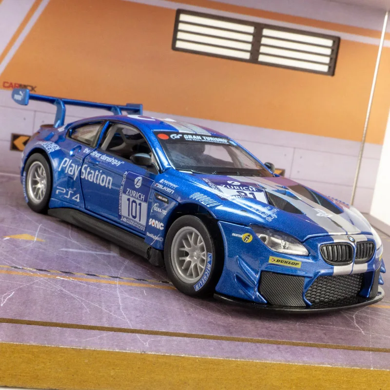 

CCA 1:32 BMW M6 alloy car model has simulated sound and lighting functions with rich details fine workmanship and good quality