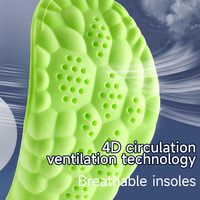 High Elasticity Latex Sport Insoles Soft Shoe Pads Arch Support Orthotic Insoles Breathable Deodorant Shock Absorption Cushion