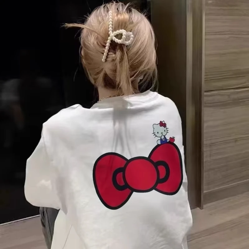 المرأة عادية تي شيرتات قصيرة الاكمام 2025 وصول جديد تنوعا لطيف لعوب الكرتون طباعة قمة الموضة لراحة أنيقة #1