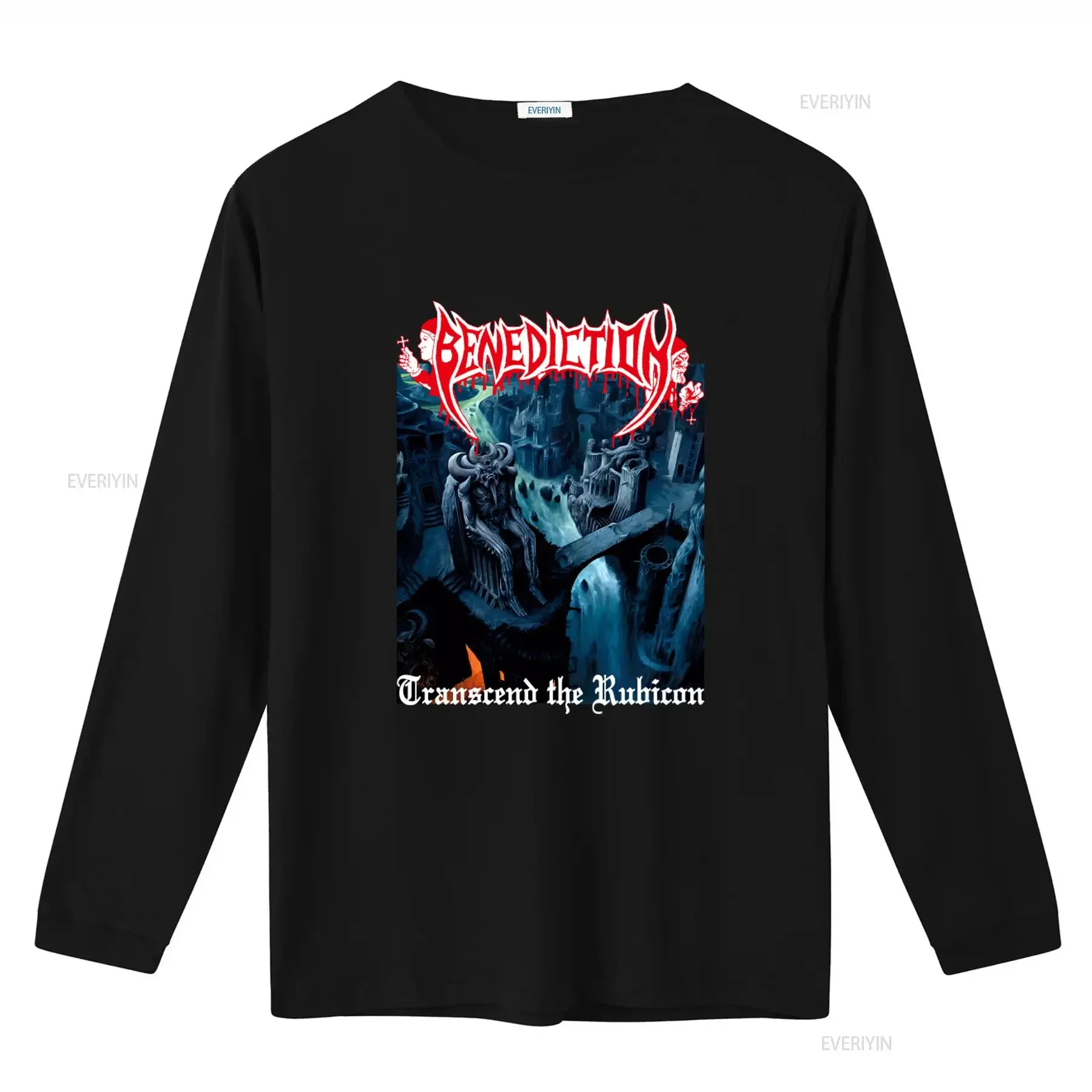 Benediction Transcend Rubicon Death Metal T Shirt Unique Design for Metalheads vintage Washed Stylish Soft Casual homme Unisex