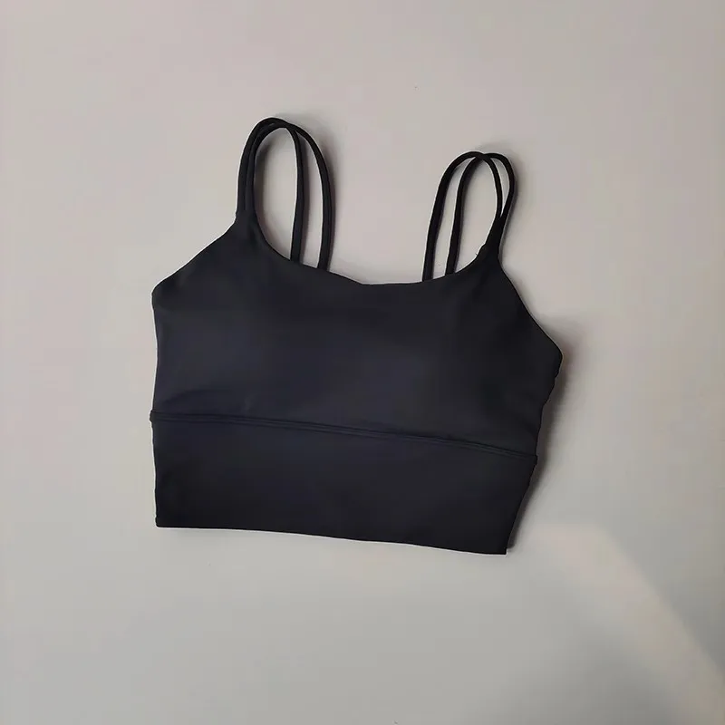 Nahtloser Sport-BH für Damen, atmungsaktives Fitness-Crop-Top, schöner Rücken, Push-up-Yoga-Tank-BH, schmale, elastische Gym-Weste – Detail 5