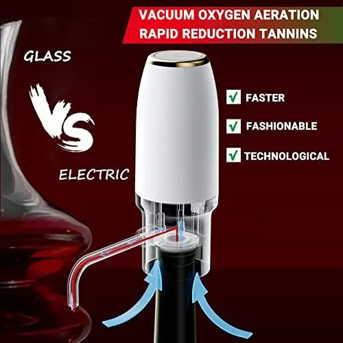 

Автоматический электрический аэратор и декантер для вина с зарядкой через USB