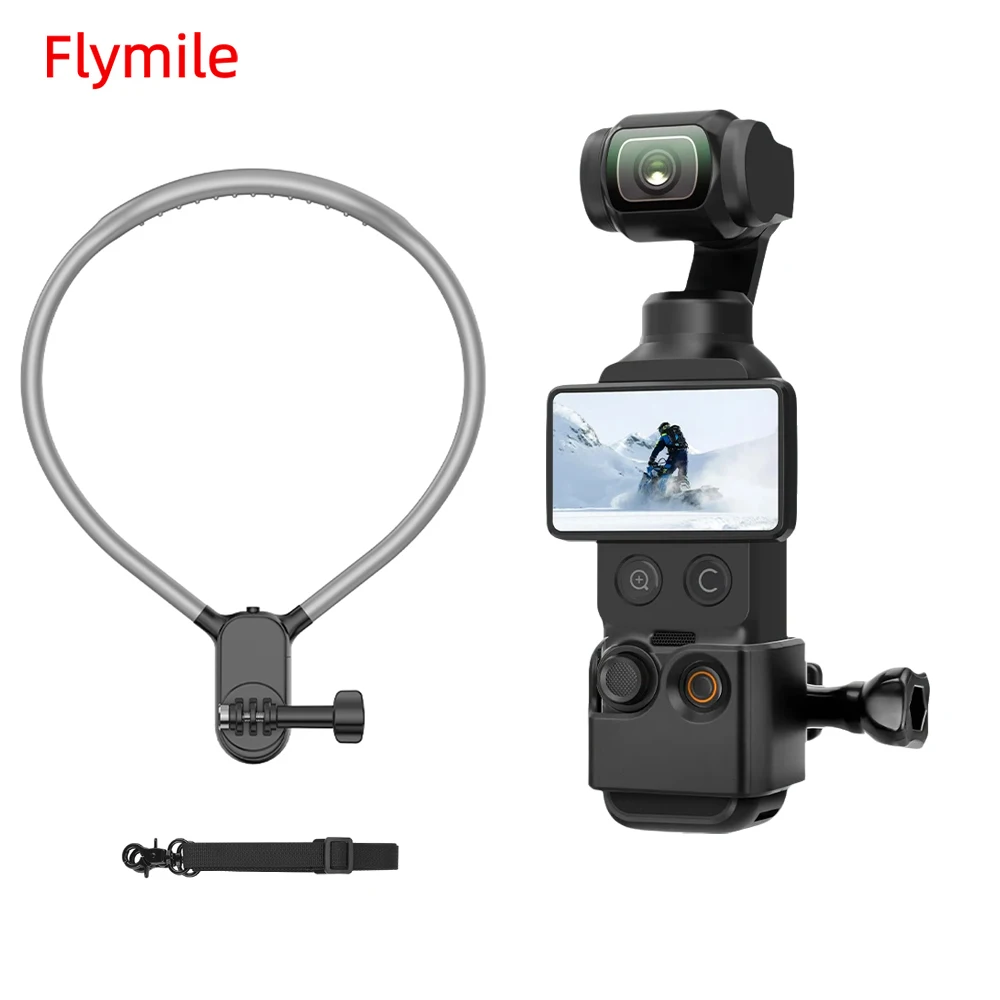 Flymie Neck Holder POV Selfie Mount Chest Strap for DJI OSMO Pocket 4 Pocket 3 Accessories Photography Bracket