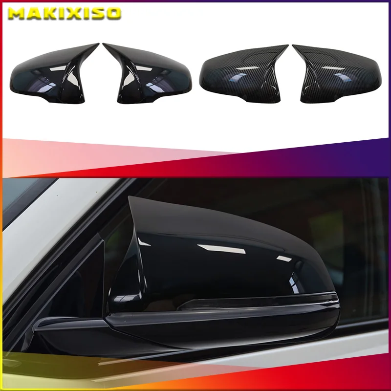 For BMW X1 F48 X2 F39 F40 F53 F44 Z4 G39 Toyota Supra Glossy Black Rearview Mirror Cap Wing Side Mirror Cover Accessories