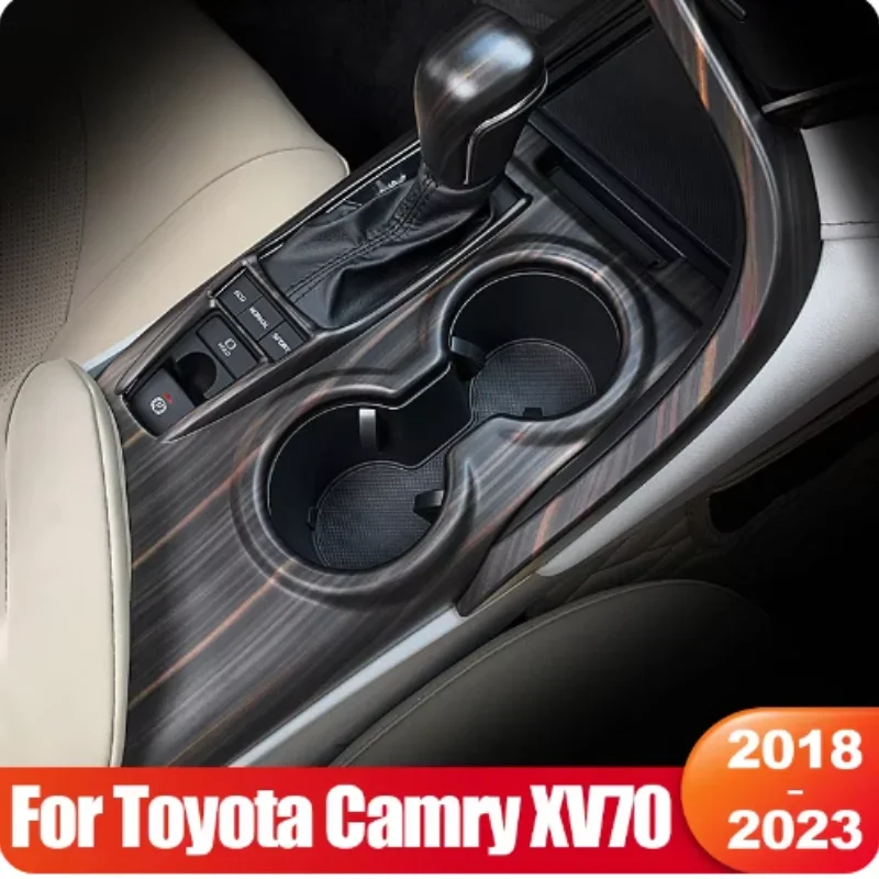 

X-T LHD For Toyota Camry 70 XV70 2018-2023 Hybrid Accessories Car Central Console Gear Shift Knob Panel Cover Trim