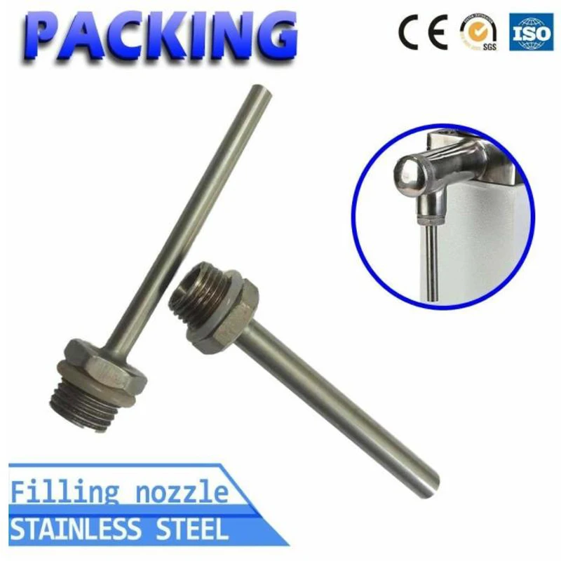 A03 A02 Stainless Steel Filling Nozzle For Manual Filling Machine Accessoreis Diameter 2mm 3mm 4mm 5mm 6mm 8mm 10mm 12mm