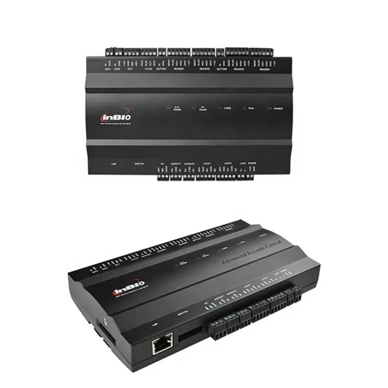 ZKT Inbio460 الأمن الذكي أربعة أبواب IP القائمة على بصمة البيومترية متعددة قفل الباب لوحة تحكم الوصول