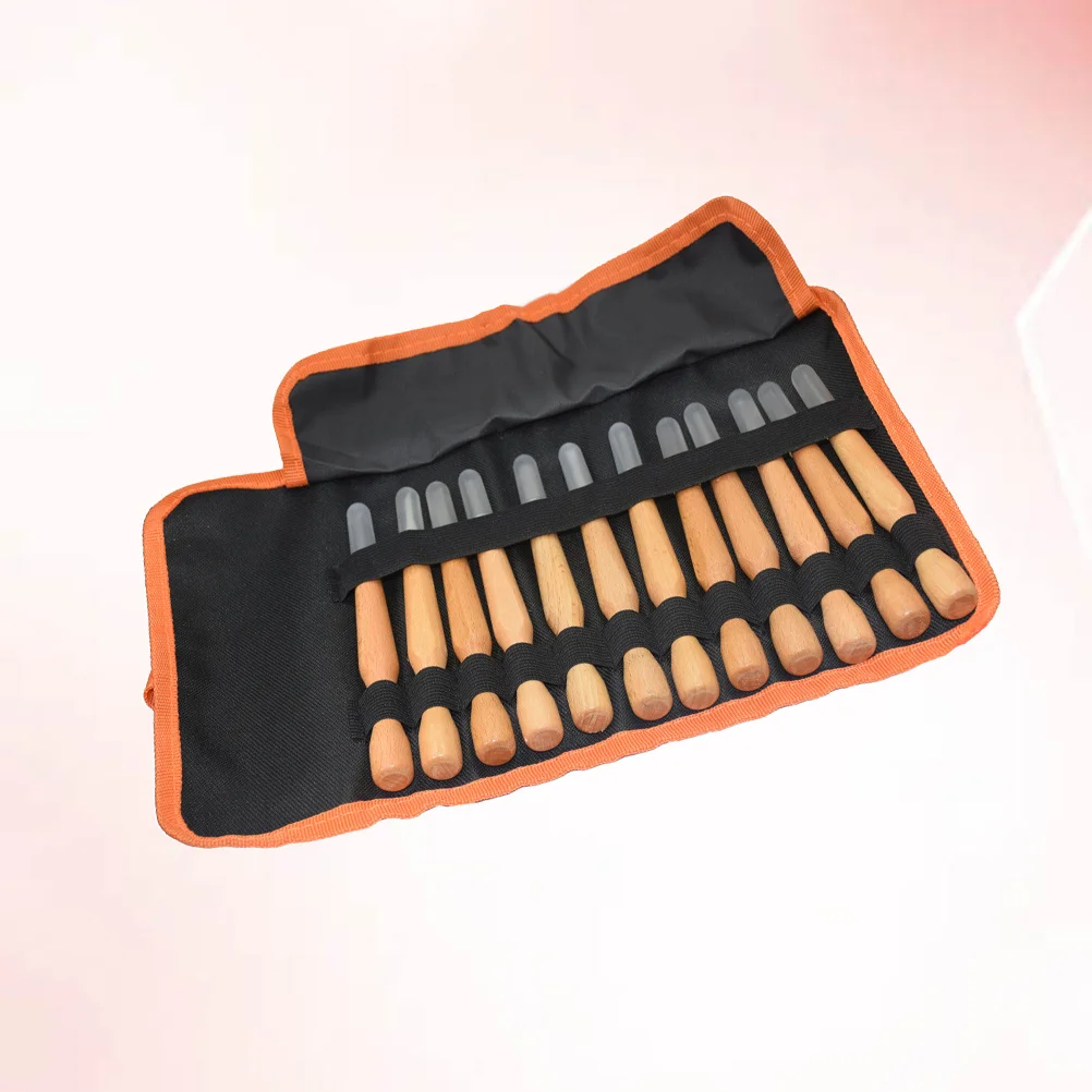 

12Pcs Multi-Purpose Knife Carbon Steel Hand Engraving Tool Portable DIY Carving Chisel Set Carving Knife