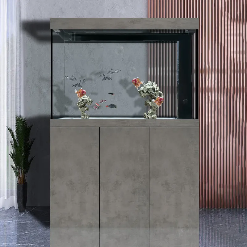 Panoramic Transparent Aquariu No Water Change Required Reception Desk Smart Integrated Cylinder Ffice Furniture Военное ДелоLJ40