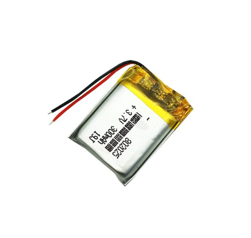 

802025 300mah 3.7V Lithium Polymer Battery For Electric Toy Game Player LED Light Camera Rechargeable Li-polymer Batteries