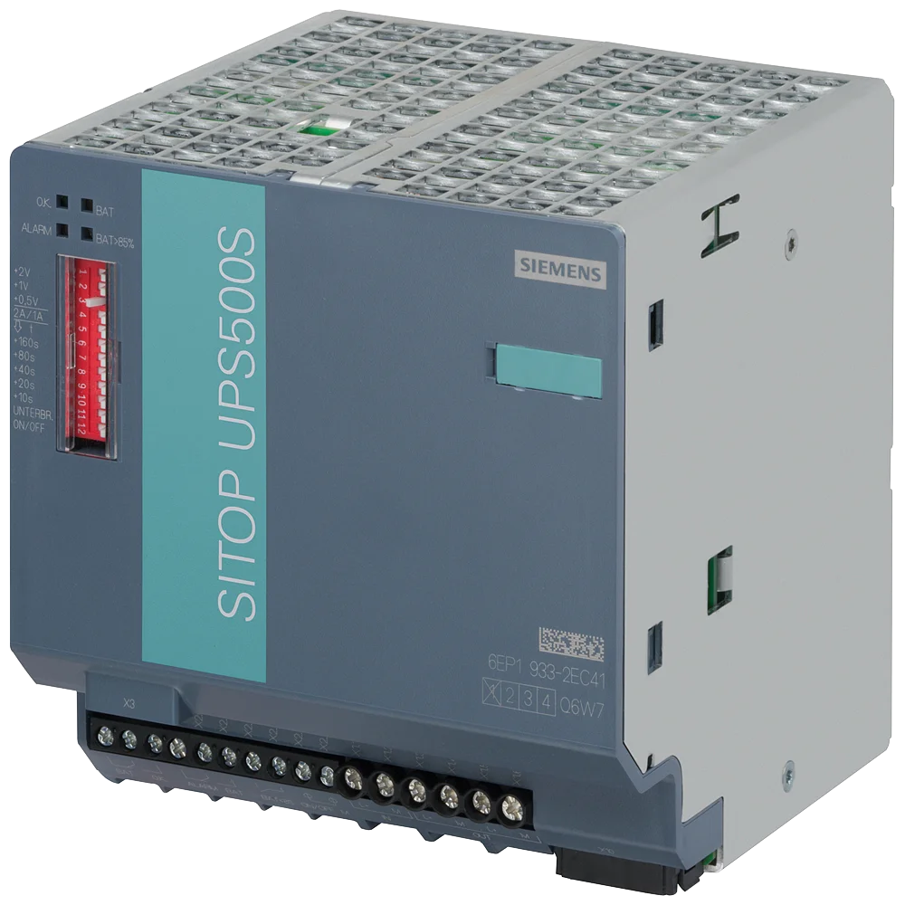 

Uninterruptible power supply SITOP UPS500S 2.5 kWs, DC 24 V/15 A, with USB 6EP1933-2EC41