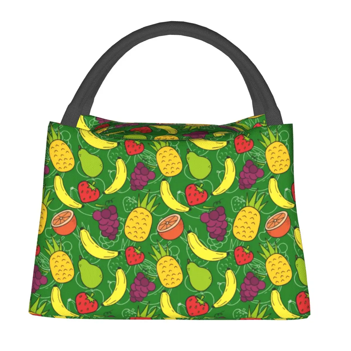 

Cartoon Fruit Lunch Bag Banana And Lemon Aesthetic Lunch Box Office Convenient Cooler Bag Oxford Graphic Thermal Tote Handbags