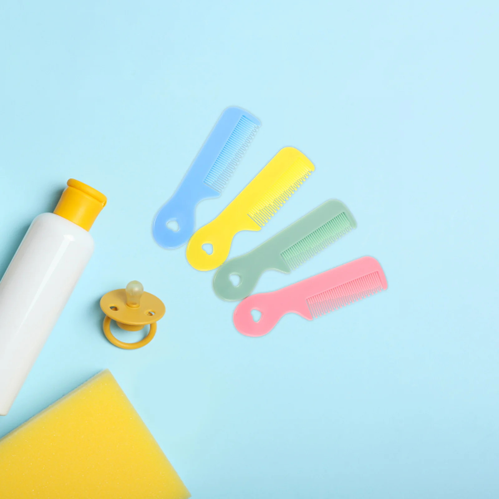 

16Pcs Cute Candy Color Hair Combs for Mini Round Tooth Comb for Scalp Massage Portable Travel Small Hair Care