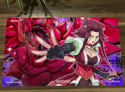 YuGiOh Black Rose Dragon & Akiza Izinski TCG CCG Mat Trading Card Game Mat Table Playmat Desk Gaming Play Mat Mouse Pad Mousepad