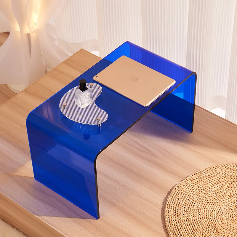 

‌ Утолщенный акриловый центральный стол, современный прозрачный журнальный столик со скрытым хранилищем, компактный современный декор