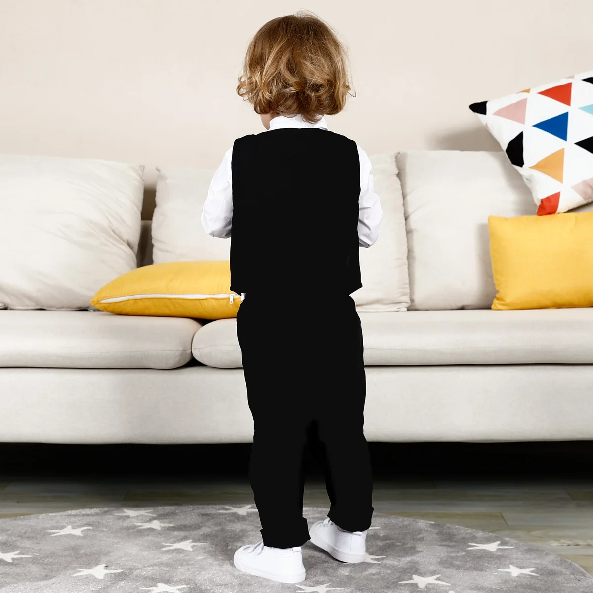 Baby Wedding Outfit Boy Toddler Baptism Suit Kids Birthday Party Easter Gift Clothes Infant Gentleman Xmas Clothing Set 3PCS