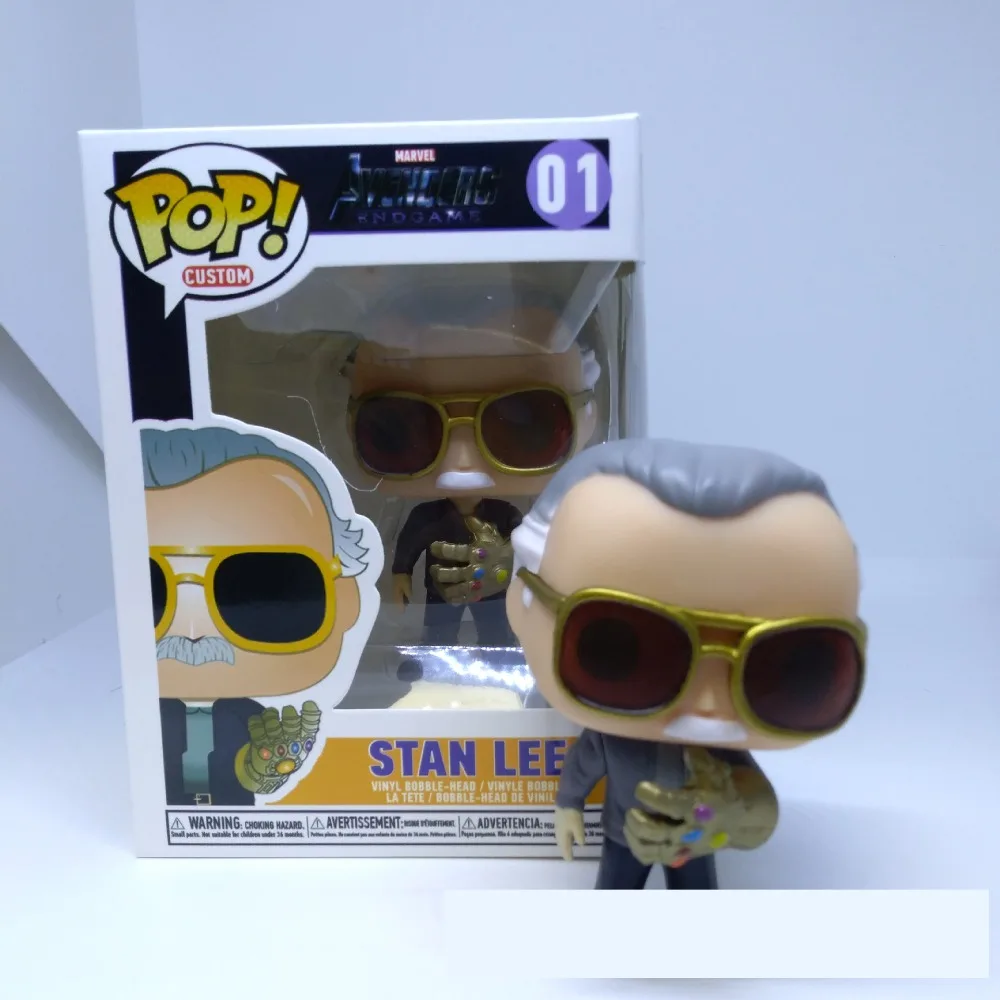 Funko POP The Father of Marvel Stan Lee Action Toy Figures Comics Creators Limited Edition Q-version Anime Model Ornaments Gifts