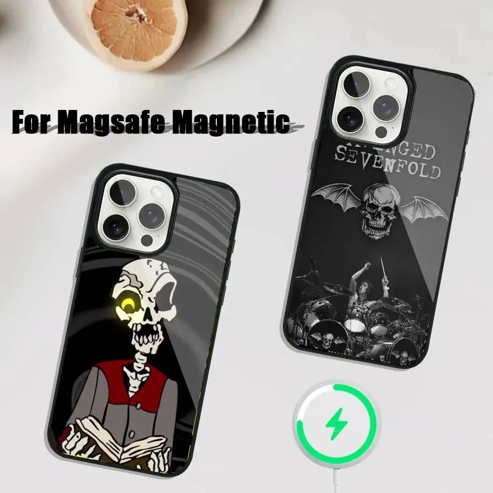 

A-Avenged Sevenfold Phone Case For iPhone 17,16,15,14,13,12,11,Pro,Max,Plus,Mini,SE4,E Magnetic Magsafe Wireless Charging