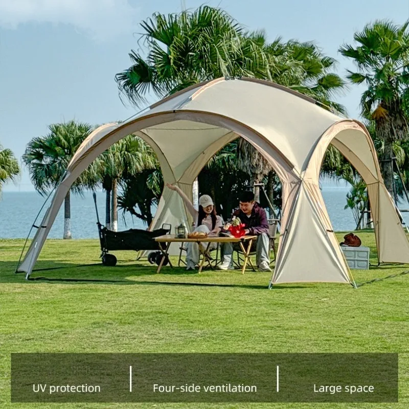 

Pop Up Camping Sun Shade Canopy UPF50 Waterproof Portable Beach Shelter Gazebo Picnic Backyard Easy Setup Beach Umbrella