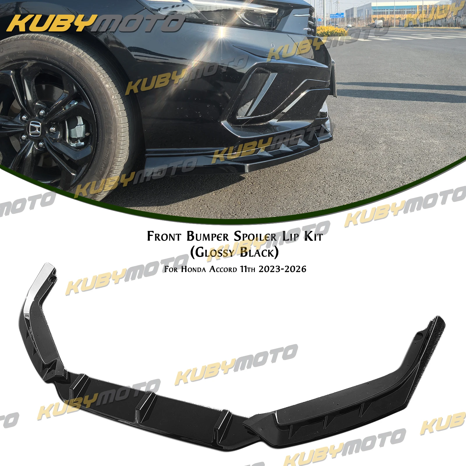 

Car Front Spoiler Lip Splitter Separator For Honda Accord 11th Gen 2023-2026