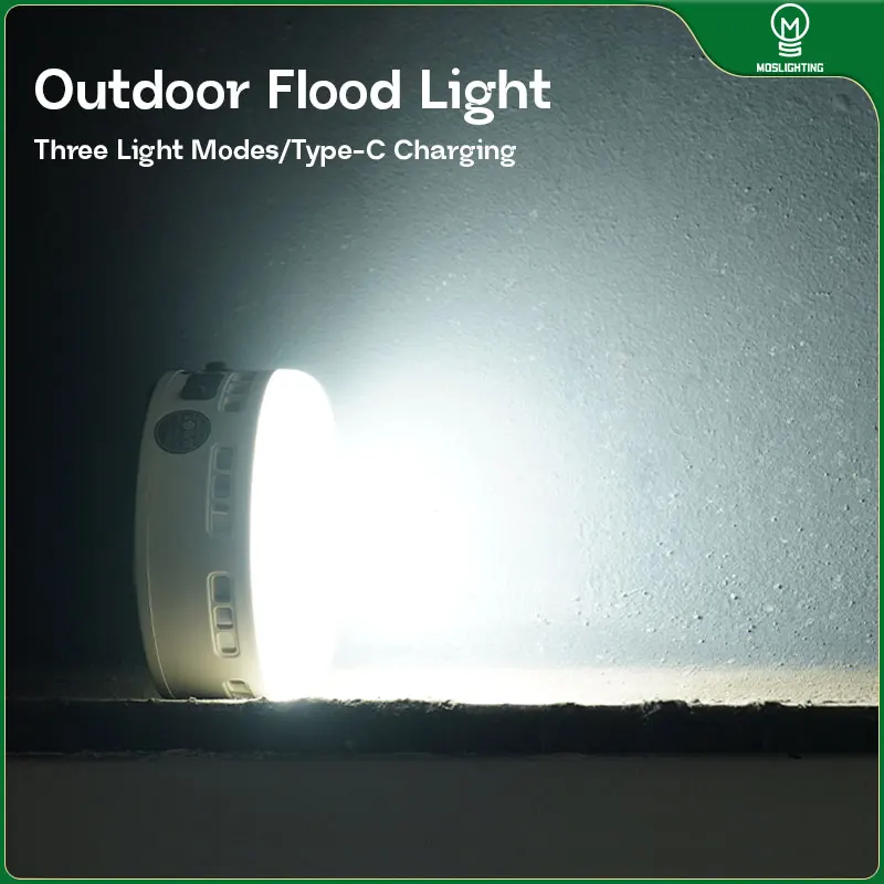 MOSLIGHTING LED Mini Torch Lamp Portable USB Rechargeable Flashlights Waterproof Outdoor Hiking Camping Torch Hang Light Lantern