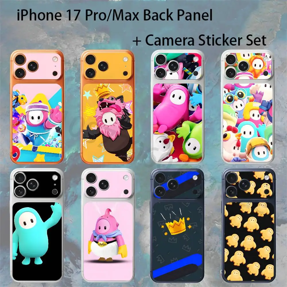 

F-Fall G-Guys Game For iPhone 17pro/proMax Full body Back Cover Decal Skin Colorful Rear Protective Sticker Film