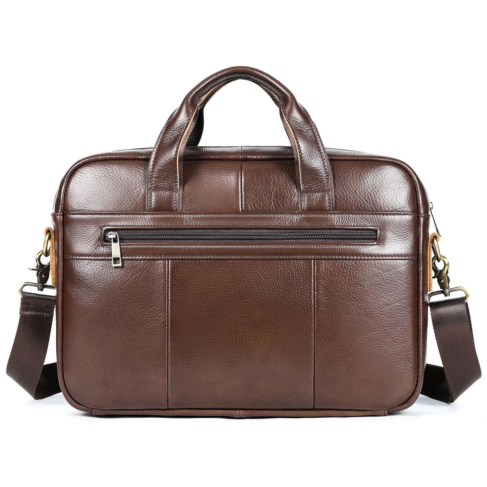 Genuine Leather Men's Shoulder Bags Men Travel Handbags Large Capacity Commuting Casual Crossbody Messenger Bag