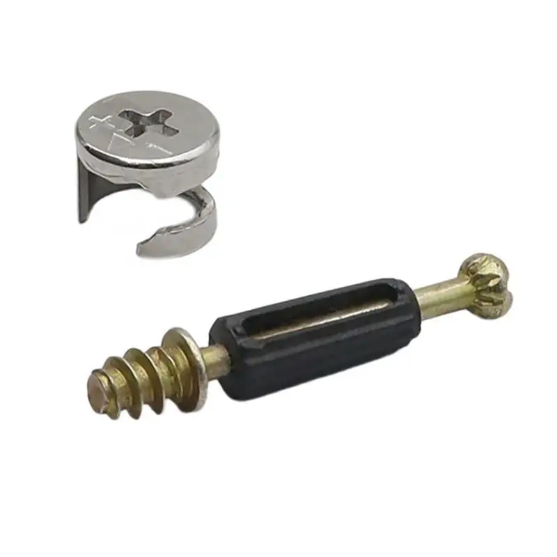 

R9UF 100Pcs Eccentric Wheel and Screws Home Accessory for Furniture Projects