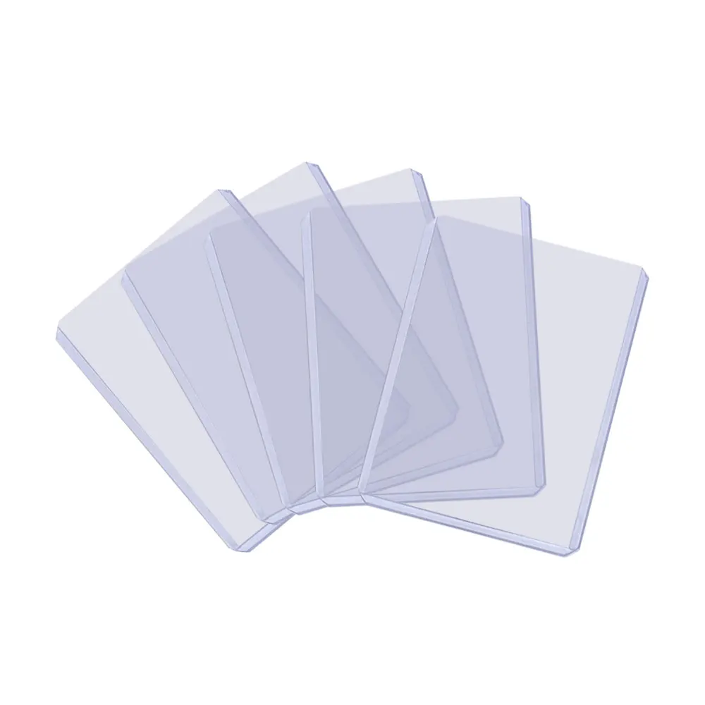 25 قطعة/صندوق 35Pt محمل علوي مجموعة حامل حماية بطاقة الأعمال 3X4 بوصة لحامل البطاقة الصلبة الهزلية الشفافة #3