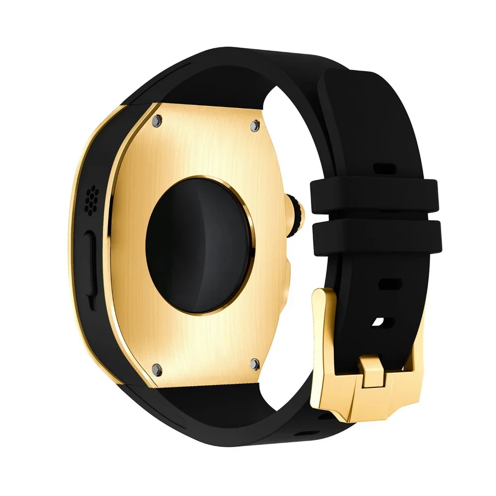 Custodia in metallo in acciaio inossidabile + Kit di modifica del cinturino in gomma per cinturino di fascia alta Apple watch Ultra 49mm per iWatch 49mm